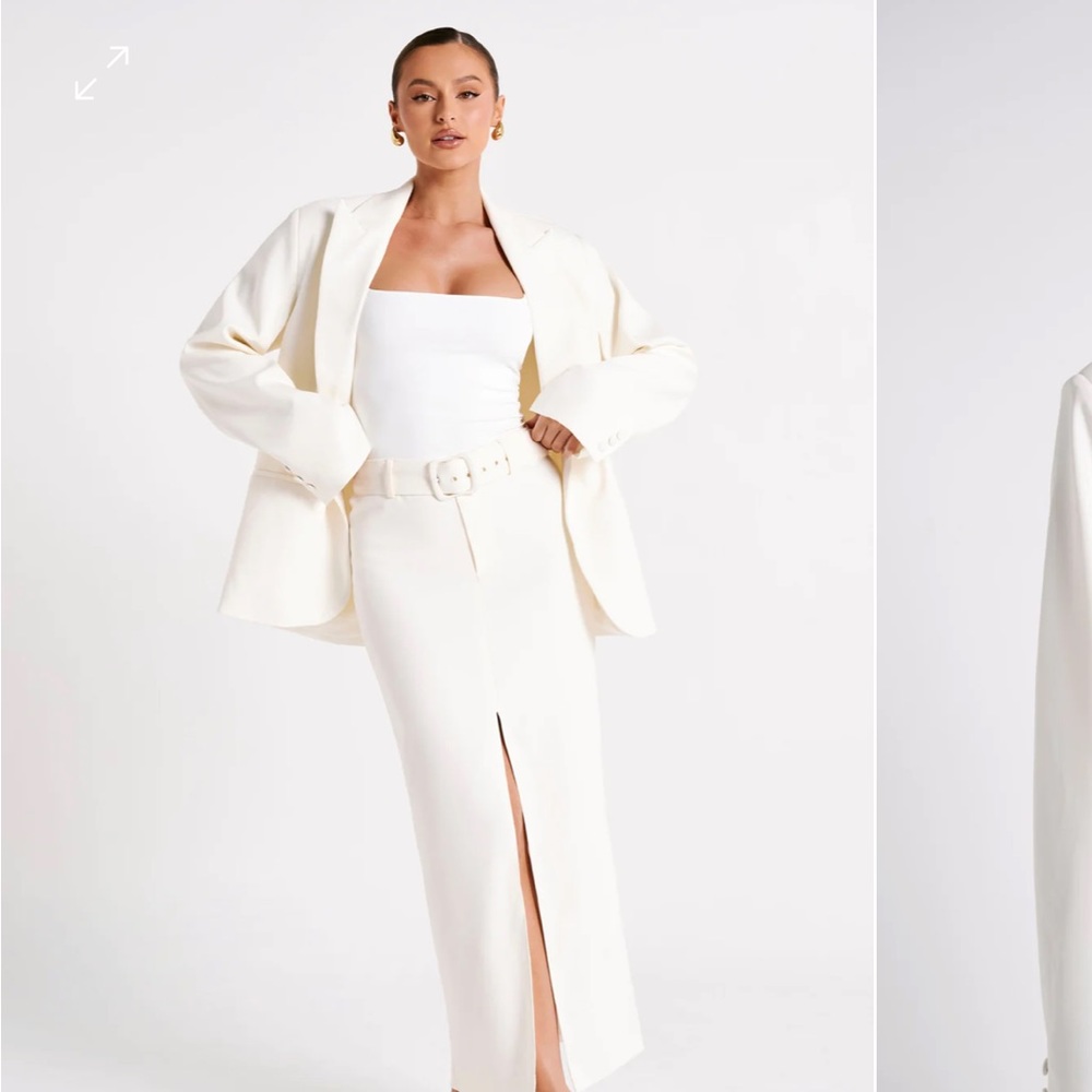 Meshki oversized blazer bexley and tenley wide leg pants set
